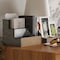 Flash Furniture 3PC Galvanized Metal and Rustic Wood Organizer Set HFMHD-GDIS-CRE8-302315-GG - alternate 4